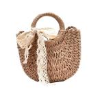 サマーストローバッグ ビーチ レディース レディース ショッピング 旅行 レース編み ハンドバッグ