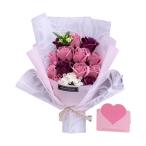 ブーケ ソープ フラワー  造花 ブーケ ソープ バラ リアル バレンタインデー 結婚式 誕生日 寝室 ガールフレンド