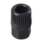 オルタネータープーリー取り外しツールソケットプレミアム自動車部品金属ハンド分解ツール 33 スプラインプーリーの取り外しと交換用