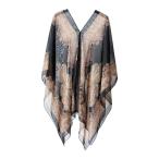  женщина пляж шифон солнечный шаль открытый передний защита безрукавка женщина шифон шаль LAP шифон накидка пляж лето. casual party 