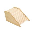 クライミング用ブリッジはしご橋貯金箱ハンモック小型ペットアクセサリーバニー隠れ耐久性のある木製クライミングブリッジはしご