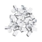 100x тросик трос aluminium рукав aluminium давление надеты петля рукав портативный соединительная муфта долговечность. есть двойной barrel fe правило кабель fe правило 