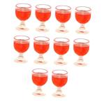 10x кукольный дом питьевая вода cup модель жизнь scene 1:12 миниатюра бокал для вина 