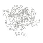 100 шт рыбалка split кольцо искусственная приманка коннектор высокая интенсивность долговечность. есть пресная вода морская вода рыбалка энергия зажим рыбалка зажим 