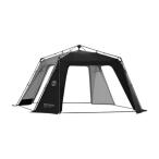 自動キャンプテントクイック組み立て 4 両面日焼け防止パノラマドア窓ファミリーテント旅行テント釣り用