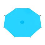 トランポリンシェードカバー、トランポリンキャノピートランポリン保護8ポール涙の涙のトランポリンオーニングのカバーブルー