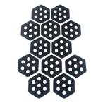 12個 サーフボードトラクションパッド デッキグリップ デッキアクセサリー パッド 滑り止めマット グリップサーフ パドルボード スキムボード用