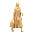 1/64 ミニチュア ガールフィギュア 小さな人々モデル シミュレーション コレクターアイテム 樹脂製 リアルなマイクロ風景アクセサリー装飾