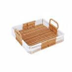  квадратное tray место хранения корзина плетеный tracer ведро g tray ручной вязки ручка имеется PP ротанг железный укрепление площадь практическое применение устойчивость место хранения целый . предназначенный стол счетчик . применение 