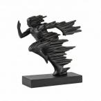  едет человек. украшение . линия форма .. Runner изображение гладкий Mini maru персона скульптура прямоугольный основа современный человек type произведение искусства compact .. человек type произведение искусства 