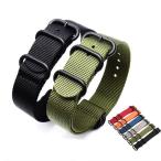 ナイロン製ミリタリーストラップ 腕時計布ベルト natoタイプ 22mm