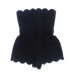  прекрасный товар * солнечный rolan комбинезон стразы 686267 22SS женский черный размер 40 SAINT LAURENT[AFB17]