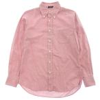 ショッピングINDIVIDUALIZED 美品◆インディビジュアライズド 長袖 ボタンダウンシャツ コットン メンズ 赤 INDIVIDUALIZED SHIRTS【AFB48】