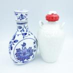  China sake 2 шт. комплект золотой . высота . sake белый керамика бутылка & shaoxingjiu . год 18 год женщина ..[O1]