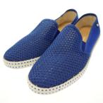  превосходный товар * riviera туфли без застежки эспадрильи сетка 20*C Classic женский 38 синий с коробкой Rivieras[AFD8]