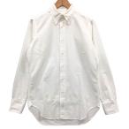 ショッピングINDIVIDUALIZED 極美品◆インディビジュアライズドシャツ オックスフォードシャツ スリムフィット ボタンダウン ホワイト サイズ15/32 【AFB16】