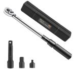 トルクレンチ 自動車 プレセット型 差込角9.5mm(3/8インチ) 車 タイヤ交換 20-140N・m 自転車修理 バイク用 収納ケース付