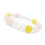  натуральный камень Power Stone браслет Kids ребенок аксессуары желтый Jade rose кварц 