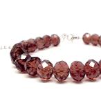  стекло бисер браслет гранат примерно 6×4mm crystal стекло кнопка cut натуральный камень Power Stone женский аксессуары 
