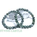 石流通センター 高品質 天然石 ブレスレット 日本翡翠 緑 (糸魚川産) (約8mm) パワーストーン