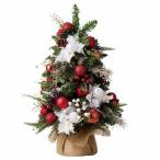 クリスマスツリー 卓上 北欧_デコレーションクリスマスツリー 高さ55cm レッド 1個_48-27-6-1_8730-6008