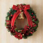 クリスマスリース おしゃれ 玄関 おしゃれ_【直径30cm】クリスマスベルリース レッド 1個_58-45-3-1_8257-1988