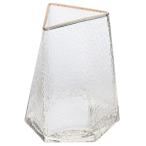 ショッピング花瓶 花瓶 フラワーベース フラワースタンド おしゃれ_トライアングルゴールドエッジベース 1個_58-58-6-1_7890-5530