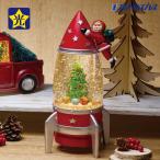 スノードーム 飾り 飾り付け 装飾_LEDスノーイングライト ロケット 1個_58-93-10-1_28975-122