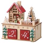 アドベントカレンダー クリスマス 木製 お菓子_アドベントカレンダースタンド ハウス 1個_58-98-1-1_8185-5614