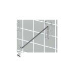 フック 陳列用 ワイヤーネット 網_【10本入り】ネット用フック(直径5mm) クローム 長さ30cm_61-427-17-6_6470-131