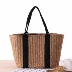ショッピングストローバッグ かごバッグ ストローバッグ トートバッグ レディース おしゃれ　ハンドバッグ 通勤バッグ カバン かばん 手提げバッグ AlohaMahalo