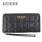 並行輸入品 ゲス 財布 VS811146 BLACK KAMINA SLG GUESS キルティング ラウンドファスナー財布 長財布 ab-423800