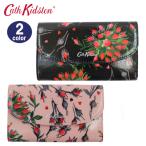 SALE キャスキッドソン 折財布  Black PalePink Foldover Wallet 三つ折り財布 花柄 Cath Kidston ab-466100