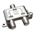 アンテナケーブル２分配器 10~3224MHz 2K4K8K放送対応 地デジ/BS/CS 全電通型 後継型番 F-2V