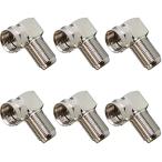 Jpikuv антенна кабель L type изменение адаптер / штекер ( винтового типа ) F type коннектор наземный цифровой *CATV*BS*CS*4K8K соответствует 6 штук входит 