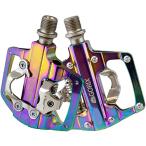 GORIX(ゴリックス)自転車ペダル ビンディングペダル 片面フラット ペダル 両面デザイン クリート付属 GX-PZ103 (オイルスリッ