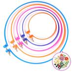 PAVIKE пластик вышивка обруч (5 размер 5 шт. комплект ).... рамка-оправа вышивка обруч вышивка рамка-оправа круглый вышивка обруч комплект красочный .... дорога 