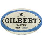 Gilbert Gilbert G-TR4000 Trainer Ball тренировка регби мяч ( синий × чёрный ( голубой / черный ), 5 номер (