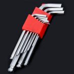 BESTU 六角棒レンチ セット ボールポイント L型 1.5/2/2.5/3/4/5/6/8/10mm ロング 精密 9本組
