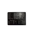  коврик для мыши Short cut ключ таблица монохромный MPS?2?1