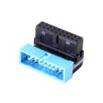 USB 3.0 20 булавка мужской to женский удлинение адаптер Up Down угол имеется 90 раз. основной панель материнская плата Down angled