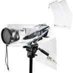 JJC 2枚入 カメラレインコート カメラ用 レインカバー レンズ 長さ?45cm 適用 Canon EOS Kiss M2 M X10i