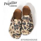 あすつく商品 BIRKENSTOCK ビルケンシュトック パピリオ　papillio boston　ボストン スプリットレザーサンダル　226783　duckhunter camo brown　37