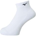 ミズノ MIZUNO ショートソックス バレーボール レディース ソックス ホワイトXブラック V2MX800170