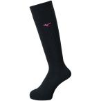 ミズノ MIZUNO ソックス バレーボール レディース ソックス レディース ブラックXベリーピンク V2MX800997