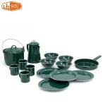 ジーエスアイ GSI ジーエスアイ パイオニア 16P キャンプセット フォレストグリーン キャンプ用品 ファミリーテーブルウェア フォレストグリーン 11870005...