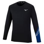 ミズノ MIZUNO BASICプラクティスシャツ バレーボール 長袖プラクティスシャツ ブラック V2MA253309