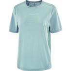  Salomon SALOMON SHKout CORE SS TEE W бег женский короткий рукав футболка женский TRADE WINDS/ LC2776100