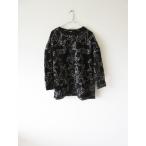 marble SUD / マーブルシュッド EMB Shiba SWEAT BLACK / 刺繍 長袖 カットソー プルオーバー 柴犬