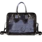 本革 ビジネスバッグ 書類鞄 書類かばん カリグラフィー お洒落 メンズ レディース ユニセックス 新品 トートバッグ 高級感 ブラック 黒